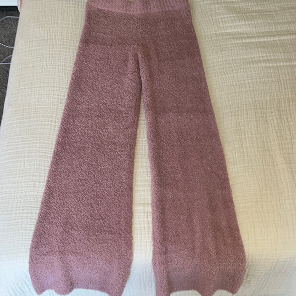 Cozy soft pink pants